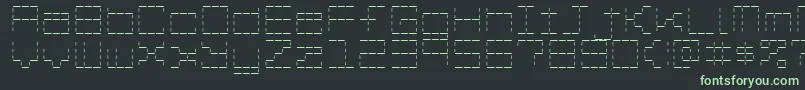 fuente StashOfDashes – Fuentes Verdes Sobre Fondo Negro