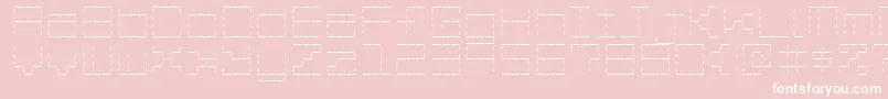 StashOfDashes Font – White Fonts on Pink Background