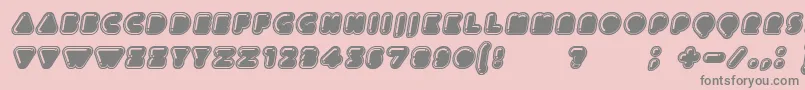 IcecreamerItalic-Schriftart – Graue Schriften auf rosa Hintergrund