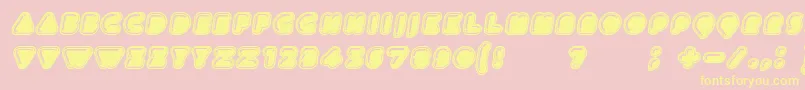 IcecreamerItalic Font – Yellow Fonts on Pink Background