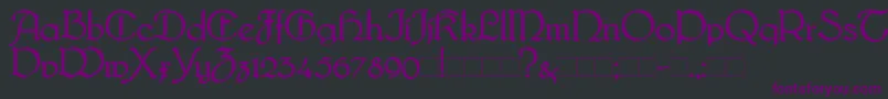 Bridge Font – Purple Fonts on Black Background