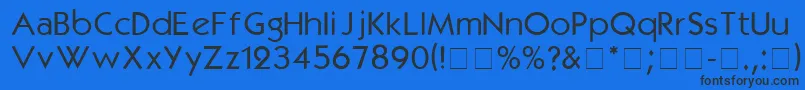 KabelmediumDgA Font – Black Fonts on Blue Background