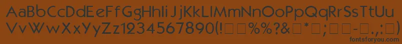KabelmediumDgA Font – Black Fonts on Brown Background