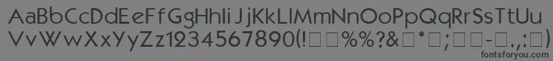 KabelmediumDgA Font – Black Fonts on Gray Background