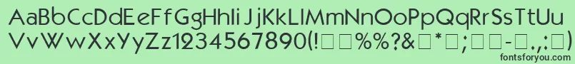 KabelmediumDgA Font – Black Fonts on Green Background