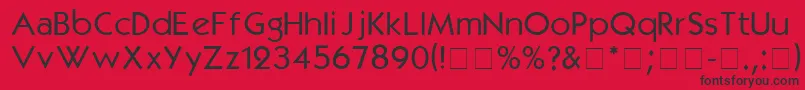 KabelmediumDgA Font – Black Fonts on Red Background