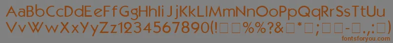 KabelmediumDgA Font – Brown Fonts on Gray Background
