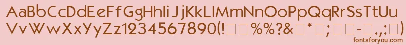 KabelmediumDgA Font – Brown Fonts on Pink Background