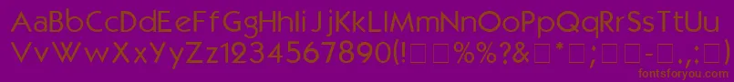 KabelmediumDgA Font – Brown Fonts on Purple Background