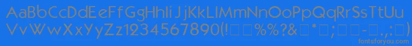KabelmediumDgA Font – Gray Fonts on Blue Background