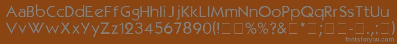 KabelmediumDgA Font – Gray Fonts on Brown Background