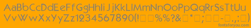 KabelmediumDgA Font – Gray Fonts on Orange Background