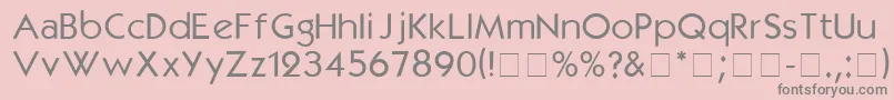 KabelmediumDgA Font – Gray Fonts on Pink Background