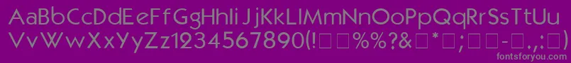 KabelmediumDgA Font – Gray Fonts on Purple Background