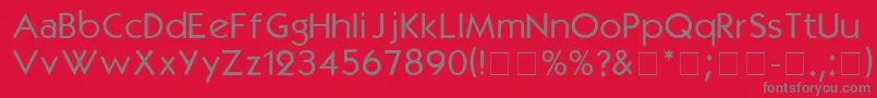 KabelmediumDgA Font – Gray Fonts on Red Background