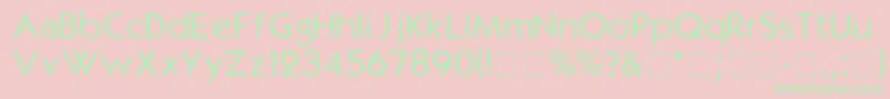 KabelmediumDgA Font – Green Fonts on Pink Background
