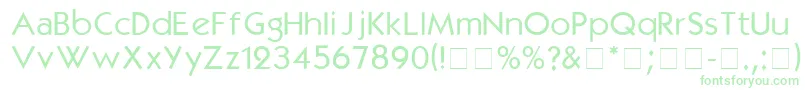 KabelmediumDgA Font – Green Fonts on White Background