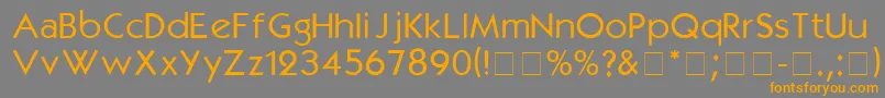 KabelmediumDgA Font – Orange Fonts on Gray Background