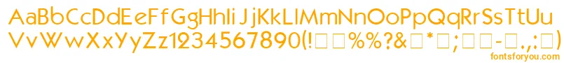 KabelmediumDgA Font – Orange Fonts on White Background
