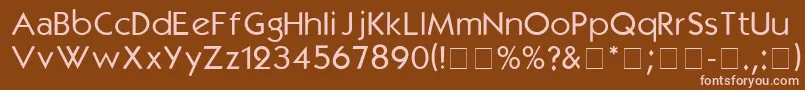 KabelmediumDgA Font – Pink Fonts on Brown Background