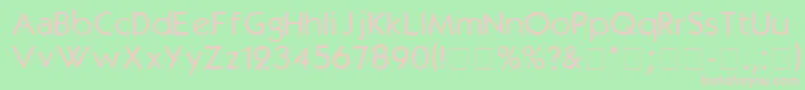 KabelmediumDgA Font – Pink Fonts on Green Background