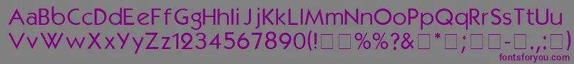 KabelmediumDgA Font – Purple Fonts on Gray Background