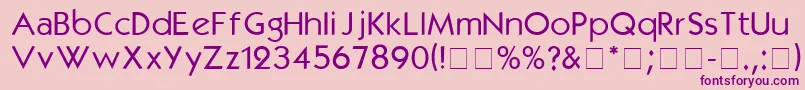 KabelmediumDgA Font – Purple Fonts on Pink Background