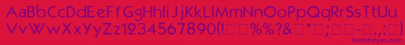 KabelmediumDgA Font – Purple Fonts on Red Background