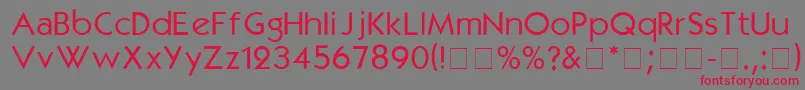 KabelmediumDgA Font – Red Fonts on Gray Background