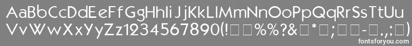 KabelmediumDgA Font – White Fonts on Gray Background