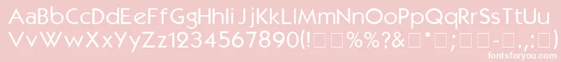 KabelmediumDgA Font – White Fonts on Pink Background