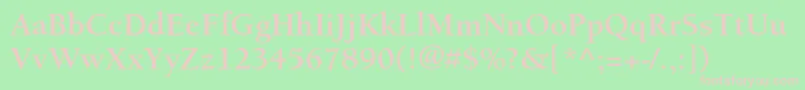 BerkeleystdBold Font – Pink Fonts on Green Background
