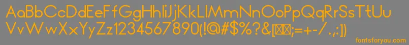 UnifiedRegular Font – Orange Fonts on Gray Background