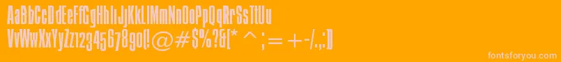 Ibiza Font – Pink Fonts on Orange Background
