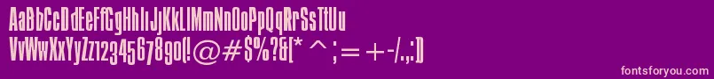 Ibiza Font – Pink Fonts on Purple Background