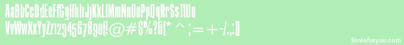 Ibiza Font – White Fonts on Green Background