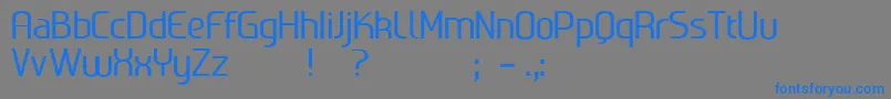 Ageone Font – Blue Fonts on Gray Background