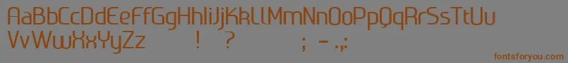 Ageone Font – Brown Fonts on Gray Background