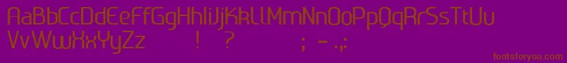 Ageone Font – Brown Fonts on Purple Background