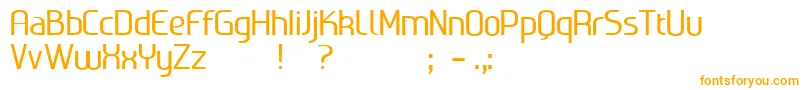 Ageone Font – Orange Fonts on White Background