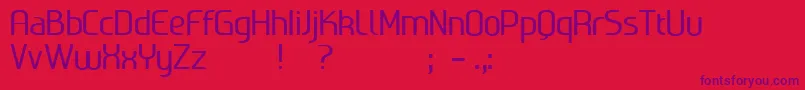 Ageone Font – Purple Fonts on Red Background