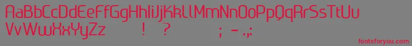 Ageone Font – Red Fonts on Gray Background
