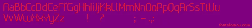 Ageone Font – Red Fonts on Purple Background