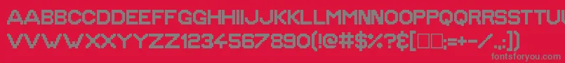 GoldenAge Font – Gray Fonts on Red Background