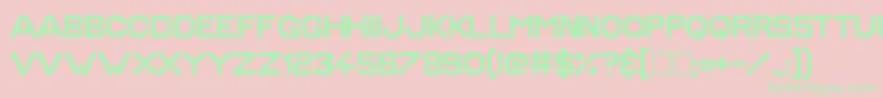 GoldenAge Font – Green Fonts on Pink Background