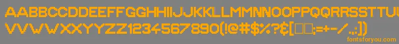GoldenAge Font – Orange Fonts on Gray Background