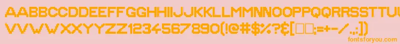 GoldenAge Font – Orange Fonts on Pink Background