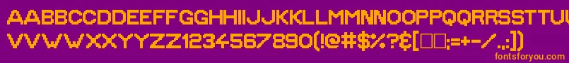 GoldenAge Font – Orange Fonts on Purple Background