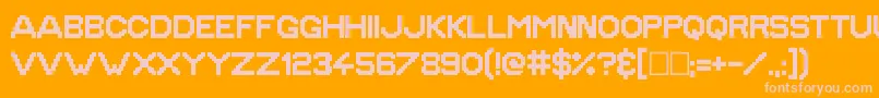 GoldenAge Font – Pink Fonts on Orange Background