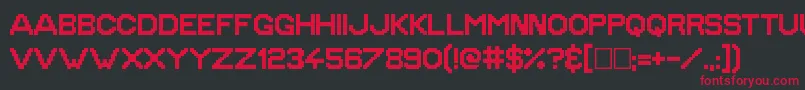 GoldenAge Font – Red Fonts on Black Background